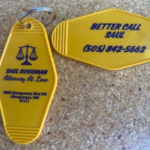 Graphic style BETTER CALL SAUL inspired keytag